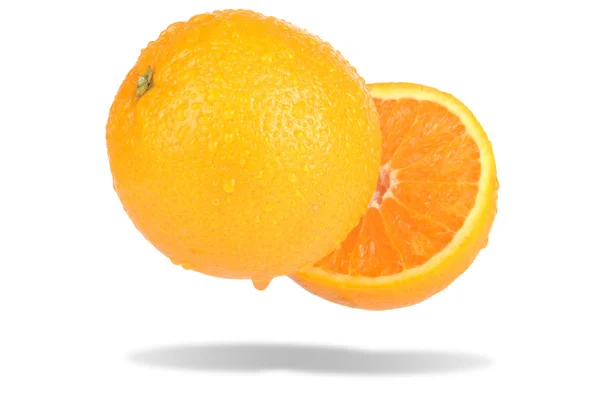 Orange sur blanc — Photo