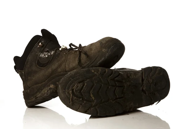 Staré pracovní obuv — Stock fotografie