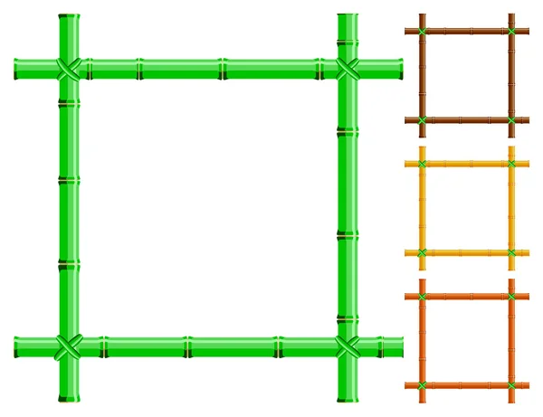 Bamboo frames — Stock Vector