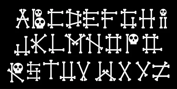 Alphabet des os — Image vectorielle