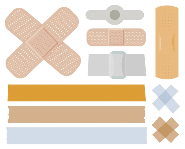 Collection de bandages — Image vectorielle