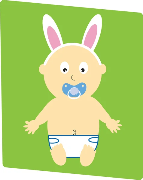 Easter erkek bebek — Stok Vektör