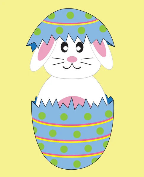 在复活节彩蛋兔子 — 图库矢量图片