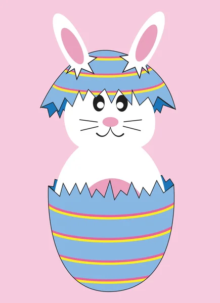 Lindo conejito de huevo de Pascua — Archivo Imágenes Vectoriales