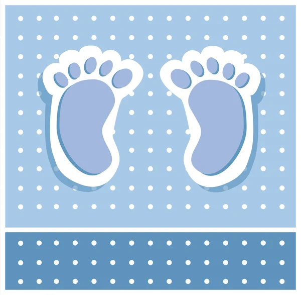 Bébé garçon pieds — Image vectorielle