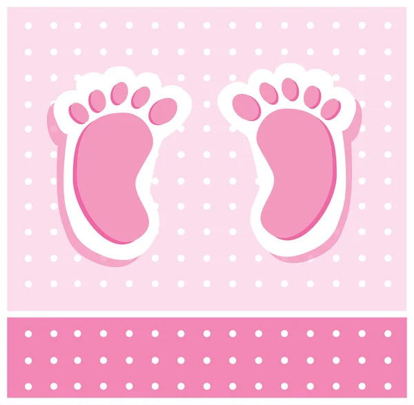 Μωρό κορίτσι πόδια — Διανυσματικό Αρχείο