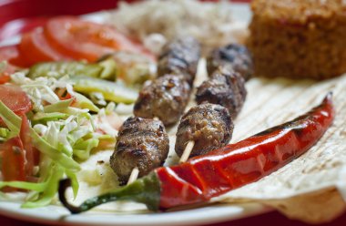 Turkish shish kebab clipart