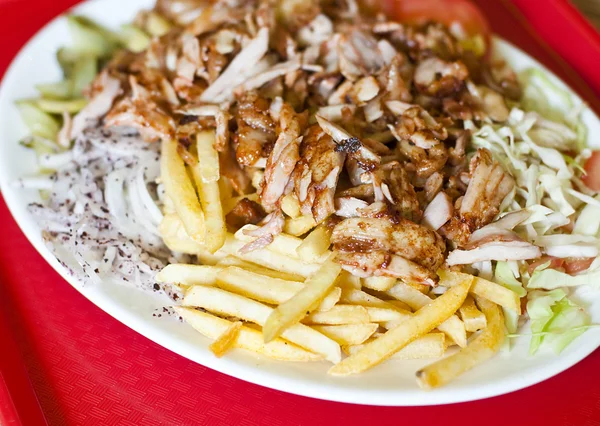 Turkish plate kebab — Stock Photo, Image