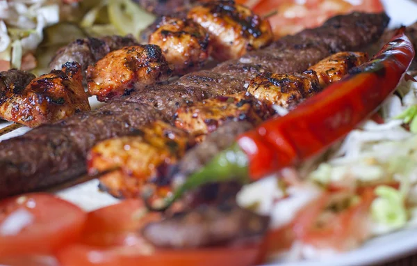 Wybór tradycyjne tureckie kebaby — Zdjęcie stockowe