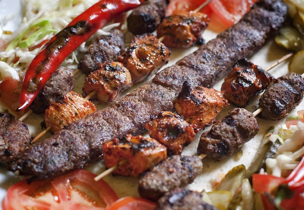 Selection of traditional turkish kebab — Stock Photo, Image