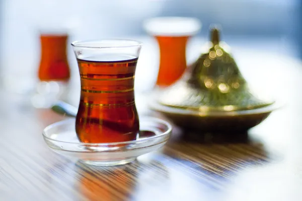 Ceai tradițional turcesc — Fotografie, imagine de stoc