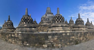 Buddist borobudur Tapınağı. Yogyakarta. Endonezya