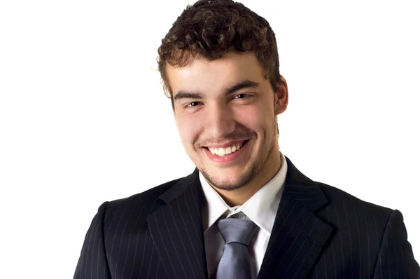 Um belo homem de negócios sorrindo . — Fotografia de Stock