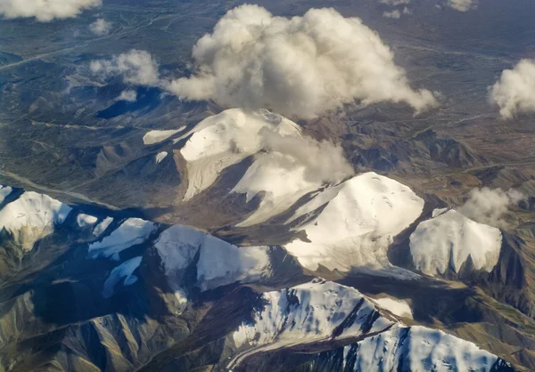 Havadan fotoğraf peyzaj Tibet — Stok fotoğraf