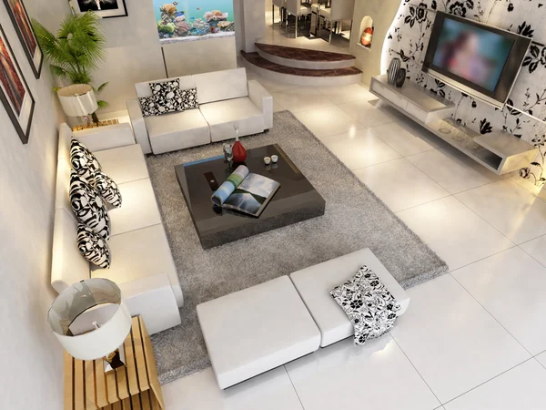 Modern design interior of living-room — Stock Photo, Image