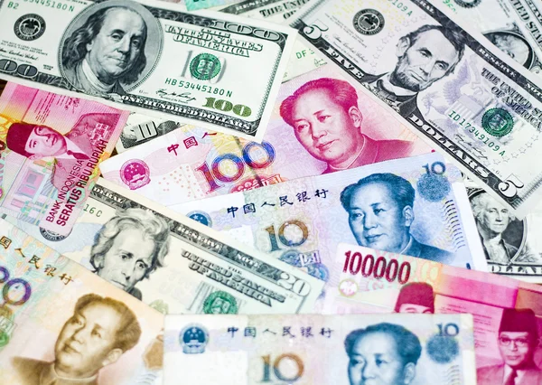 Valuta's van verschillende landen . — Stockfoto