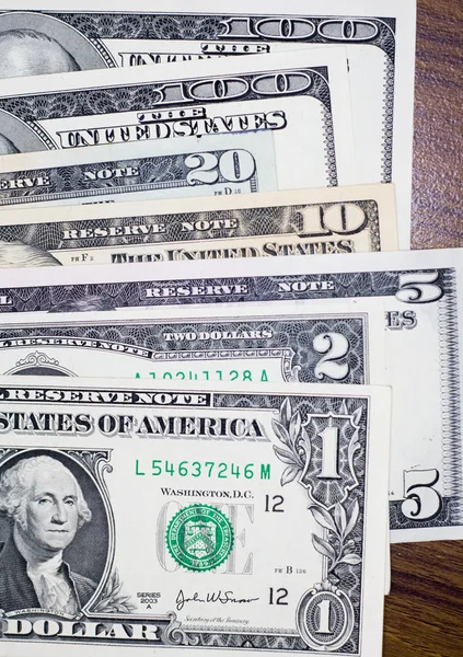 Банкноти США - доларів — стокове фото