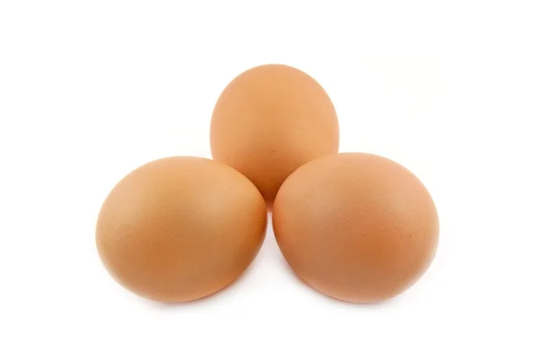 Яйца на белом фоне Лицензионные Стоковые Изображения
