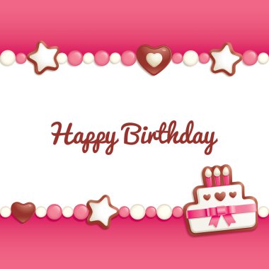 Birthday candy background clipart