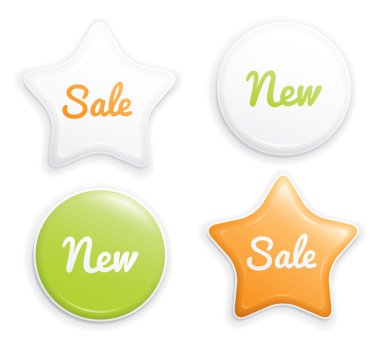 Label set clipart