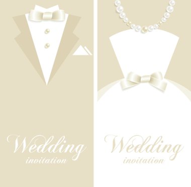 Wedding invitation clipart