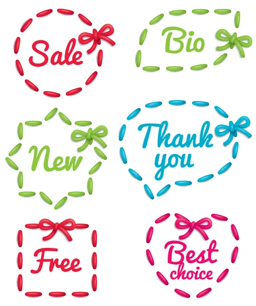 Selling tag set — Stock Vector