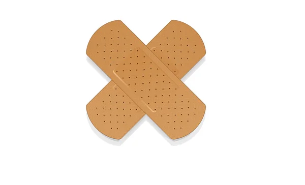 Band-aid em branco, aplicar um gesso —  Vetores de Stock