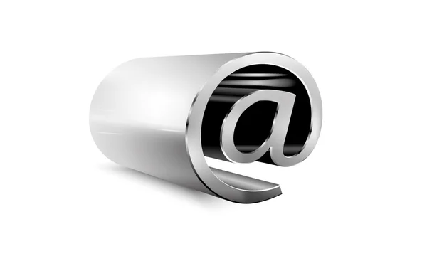 3B e-posta işareti — Stok Vektör