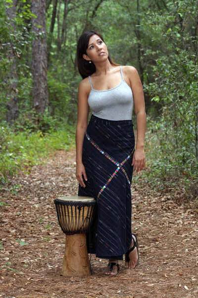Beautiful Woman Outdoors (8) — Stock Photo, Image