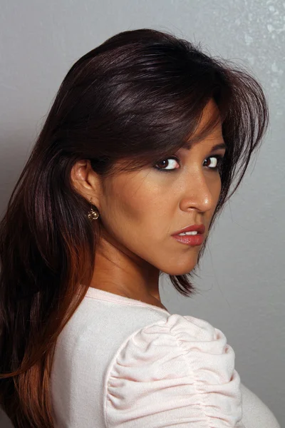 Krásná latina, headshot (12) — Stock fotografie