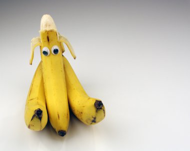 Funny Banana with Eyes (3) clipart