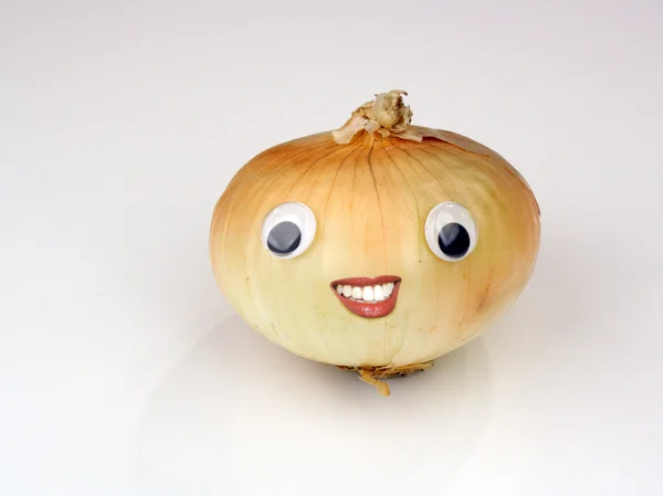 Sweet Yellow Onion with Doll Eyes (2) — Stock Photo, Image