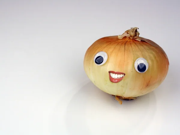 Sweet Yellow Onion with Doll Eyes (4) — Stock Photo, Image