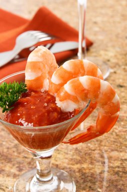 Tasty Shrimp Cocktail clipart