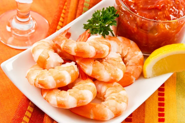 Festive Shrimp Cocktail Stock Picture