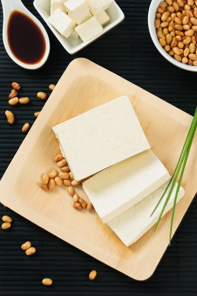 Szójabab és a tofu — Stock Fotó