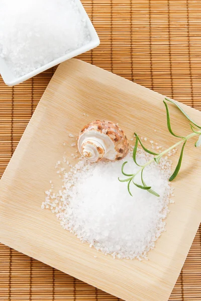 Bath salt scrub with aromatic rosemary — Stock Photo, Image