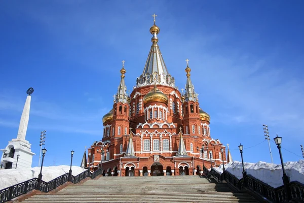 Izhevsk St. Michael'ın Ortodoks katedrali — Stok fotoğraf
