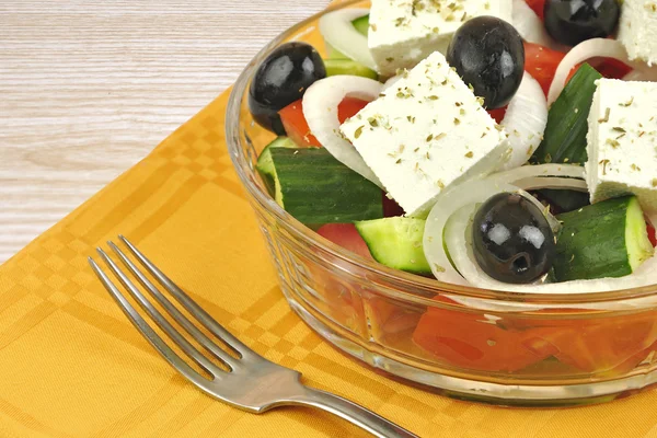 Salade grecque close up — Photo