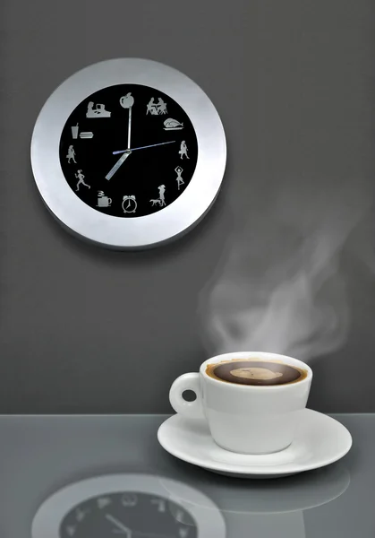 Ήρθε η ώρα διάλειμμα καφέ — Φωτογραφία Αρχείου