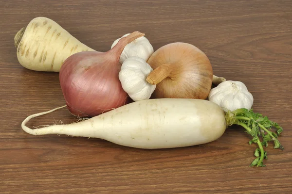Ätbart vegetabiliskt rötter — Stockfoto