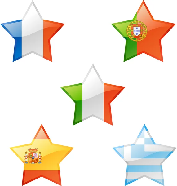 Флаги звезды — стоковый вектор