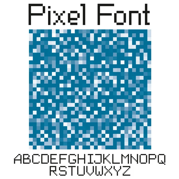 Pixel písmo — Stockový vektor
