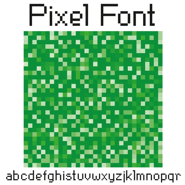 Pixel font — Stock Vector