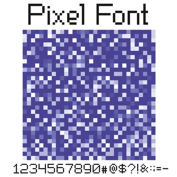 Pixel písmo — Stockový vektor