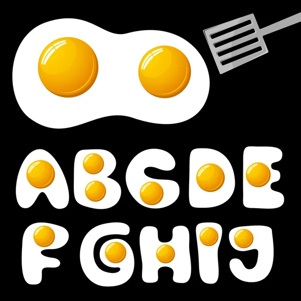 Huevos alfabeto — Vector de stock