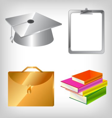 Education icons clipart