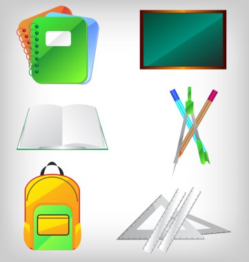 Education icons clipart