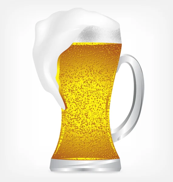 stock vector beer glass