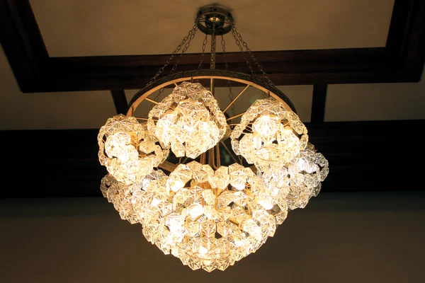 Big beautiful chandelier — Stock Photo, Image